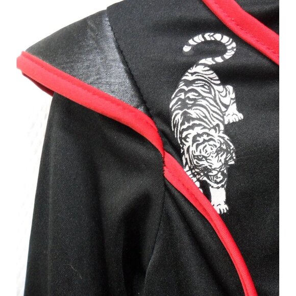 Spooktacular Creations Ninja Warrior Costume With Hood & Tiger Print Kids Size L - Picture 6 of 11